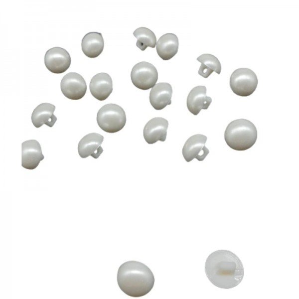 Bottone perla ø mm 11 lineato 18 pezzi 20