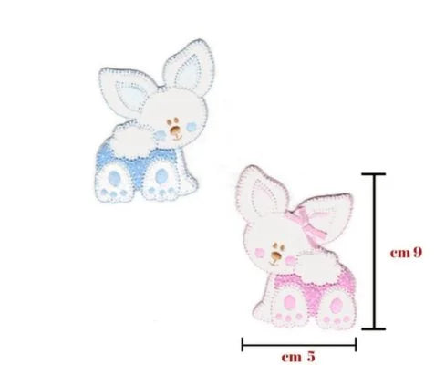Iron-on fabric application item 01215 4 pieces