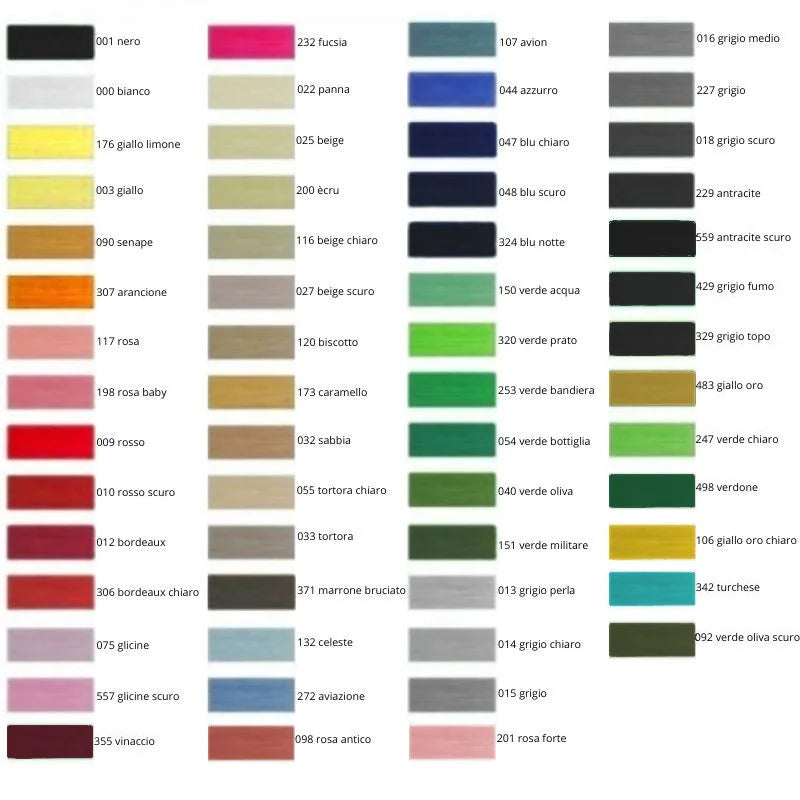 Cucirino spola cotone 100% 200 yrd articolo Radix 120