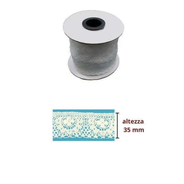 Nylon lace H cm 3.5 item P1039 25 meters