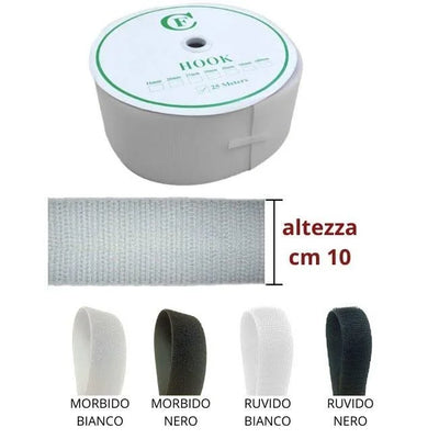 Velcro to sew (no adhesive) h 10 cm 25 meters