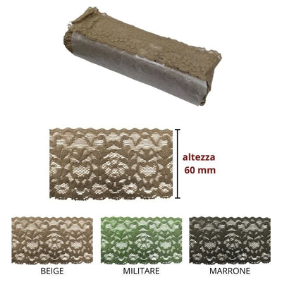 Elastic lace h 6 cm item 1427
 20 meters