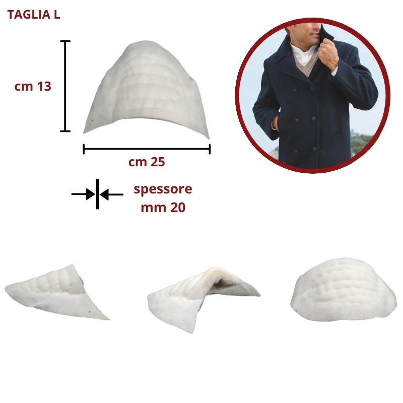 Spalline ovatta taglia L articolo E-3
paia 12