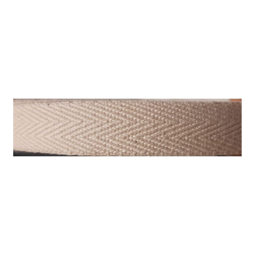 Double herringbone ribbon 100% cotton h mm 15 item 575/15 20 meters