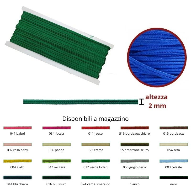 Soutage h mm 2 articolo 1540/1
metri 20