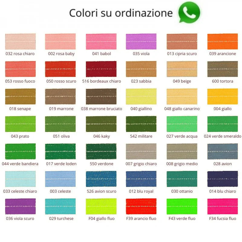 Nastro pieghevole poliestere h cm 2,5 articolo B12/25 metri 20