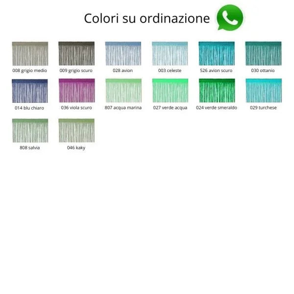 Frangia seta tripolino h cm 15 articolo 2146/15 metri 10