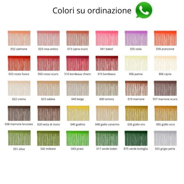Frangia seta tripolino h cm 20 articolo 2146/20 metri 10