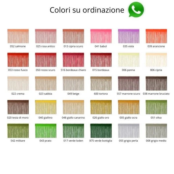 Frangia seta tripolino h cm 10 articolo 2146/10 metri 10