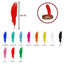Colored feathers h cm 15 item FT/15 pieces 20