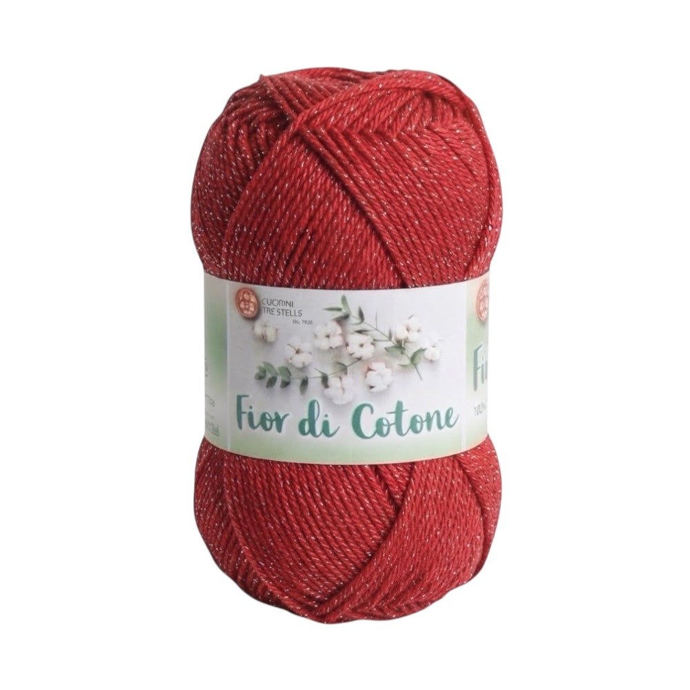 Cotton flower crochet thread cotton mix lurex item 3604 10 balls