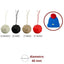 Wool pompom ø mm 40 item 531/7 pieces 10