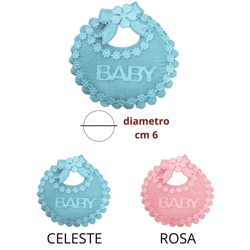 Round birth bib application item A/6 pieces 12