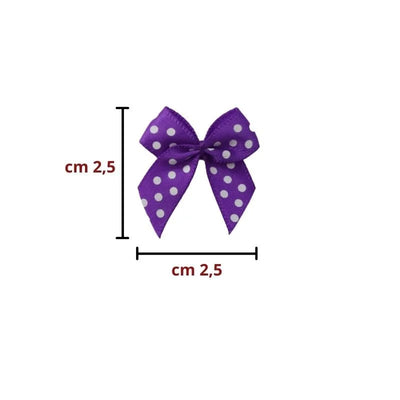 Polka dot bow application 6/519/2 pieces 25