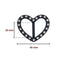 Plastic buckle with rhinestones h 2 cm item 6/476/4 pieces 10