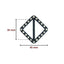 Plastic buckle with rhinestones h cm 3.5 item 6/476/3 pieces 10