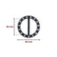Plastic buckle with rhinestones h 3 cm item 6/476/1 pieces 10