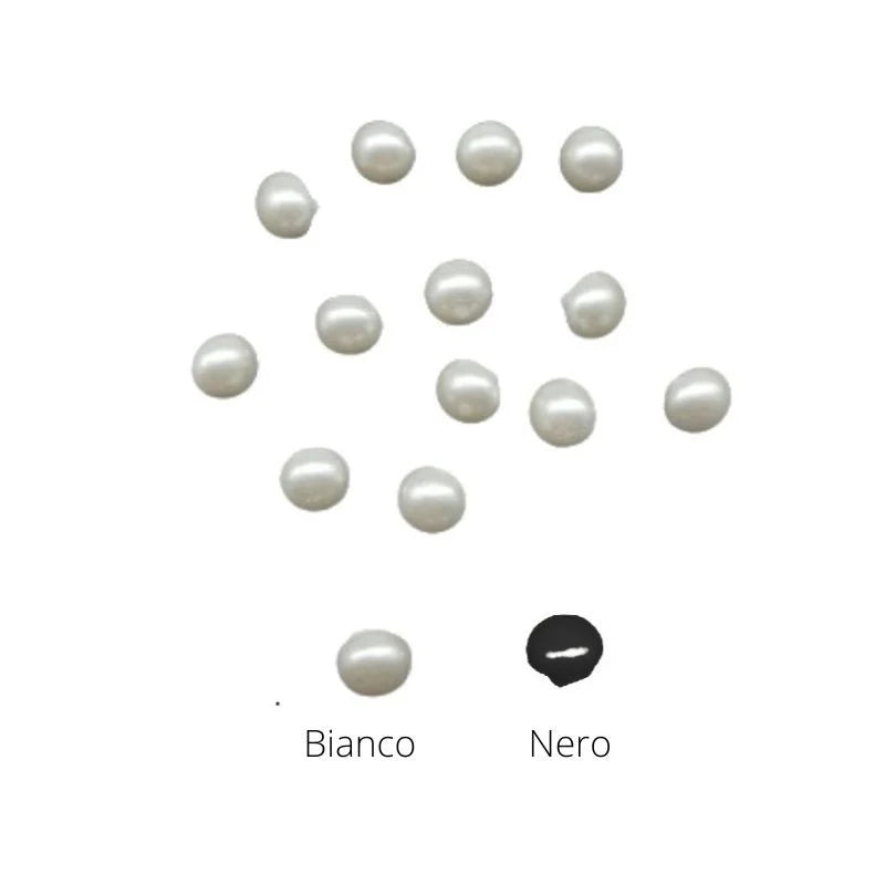 Bottone perla ø mm 9 lineato 14 pezzi 20
