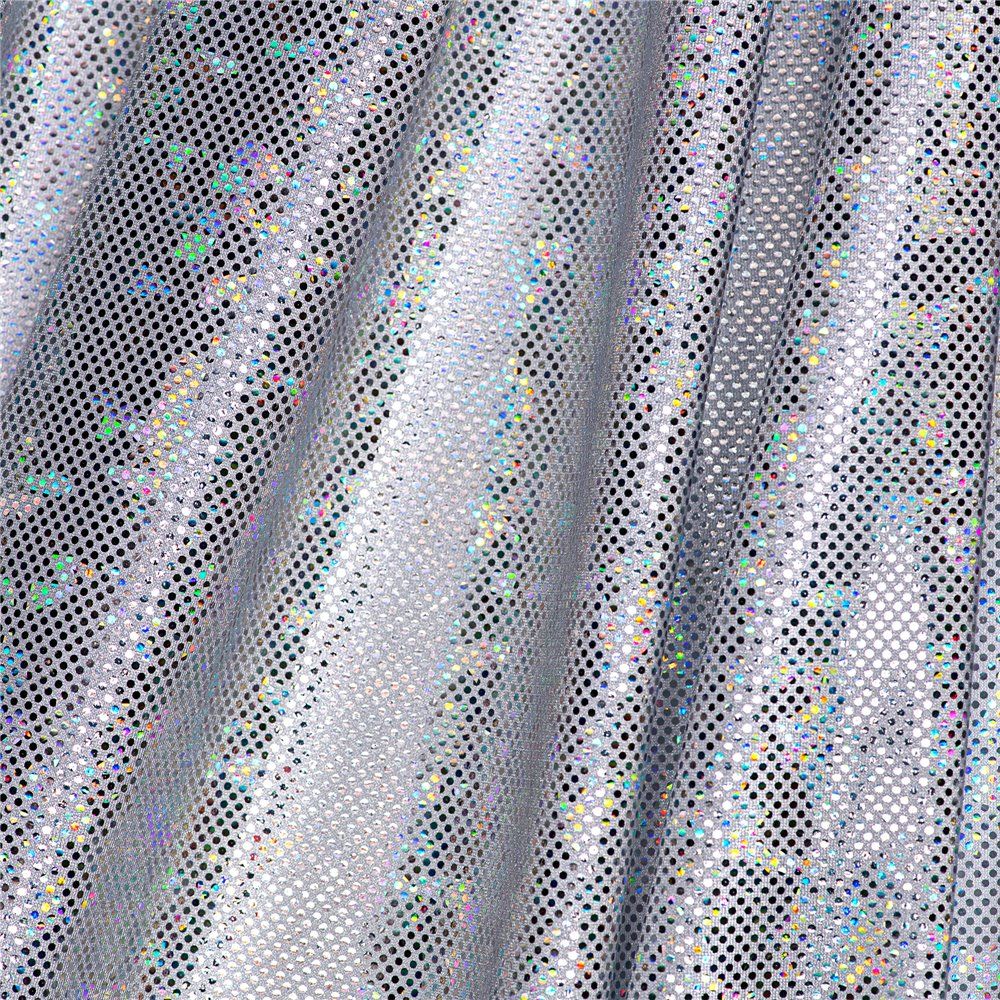 Lyrca fabric with rhinestone effect, h 150 cm, article Honey