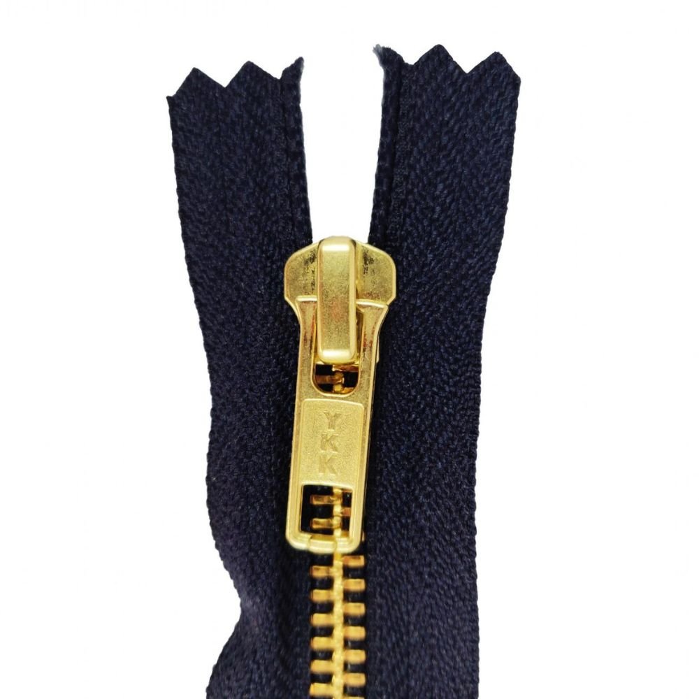 Cerniera lampo per jeans 16 cm ottone catena 4 mm articolo 1183/1/16