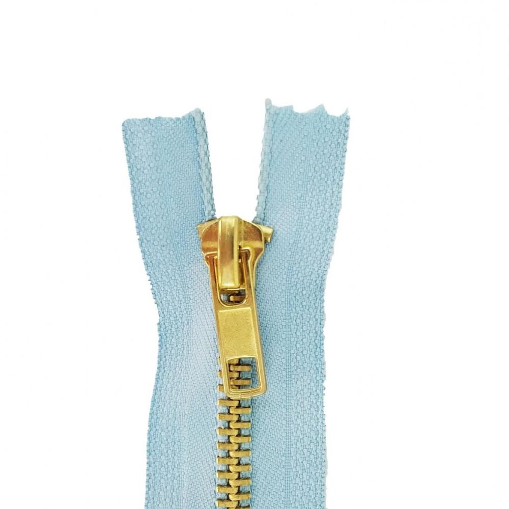 Cerniera lampo per jeans 18 cm ottone catena 4 mm articolo 1183/1/18