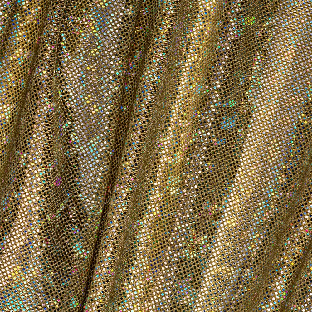 Lyrca fabric with rhinestone effect, h 150 cm, article Honey