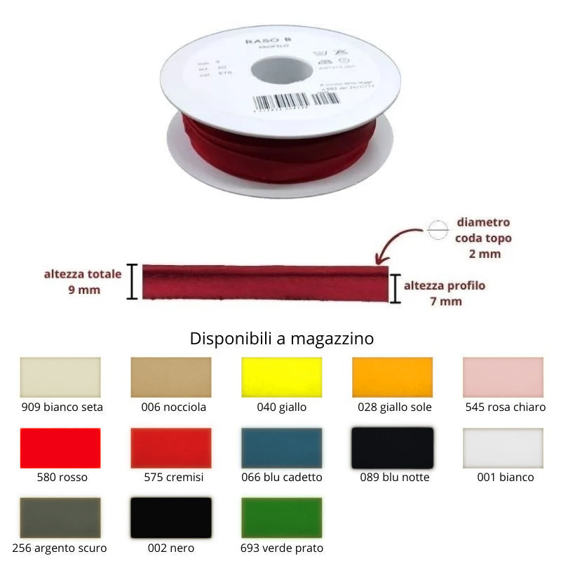 Satin profile item 1/10 
20 meters