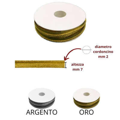 Profilo lurex h mm 7 articolo 1/10
metri 20