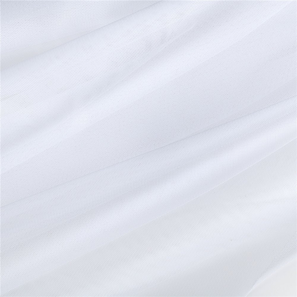 Tulle curtain with weighted hem, height 310 cm
