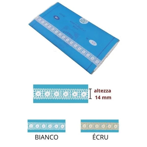 Merletto tramezzo in cotone articolo 4009/T metri 10
