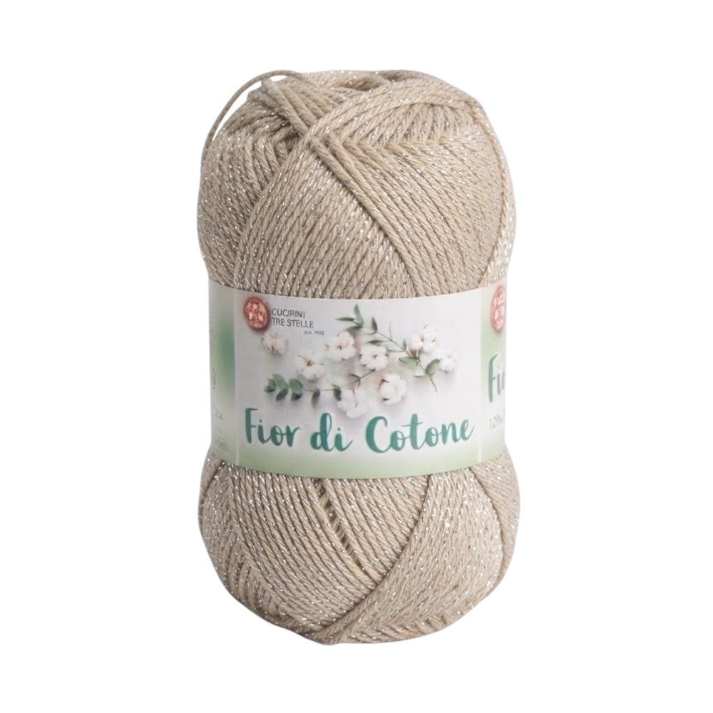Cotton flower crochet thread cotton mix lurex item 3604 10 balls