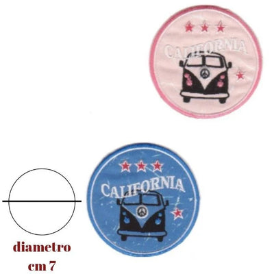 Iron-on fabric application item 8091 2 pieces