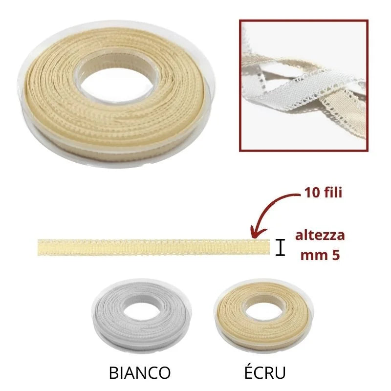 Trina rinascimento cotone 100% N 10 h mm 5 articolo 1174/10 metri 25
