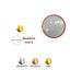 Borchia piatta termoadesiva  articolo B4/P pezzi 168