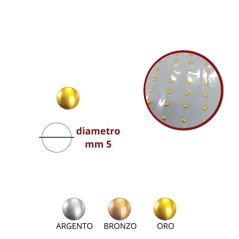 Borchia piatta termoadesiva  articolo B4/P pezzi 168