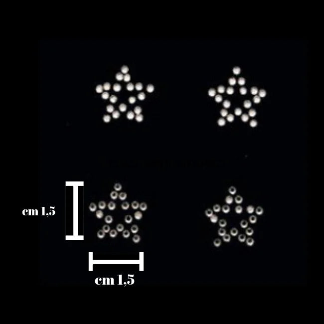 Iron-on rhinestone application item SM103 4 pieces