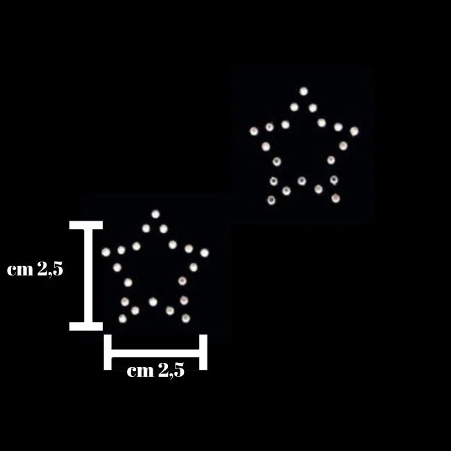 Iron-on application of rhinestones item SM77 2 pieces