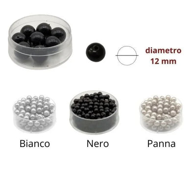 Perla vetro diametro mm 12 articolo 271 scatolini 6