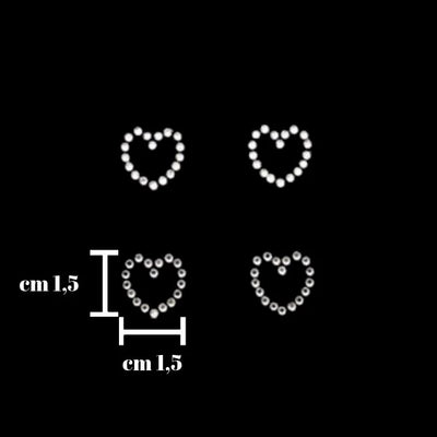 Iron-on application of rhinestones, item SM100, 4 pieces