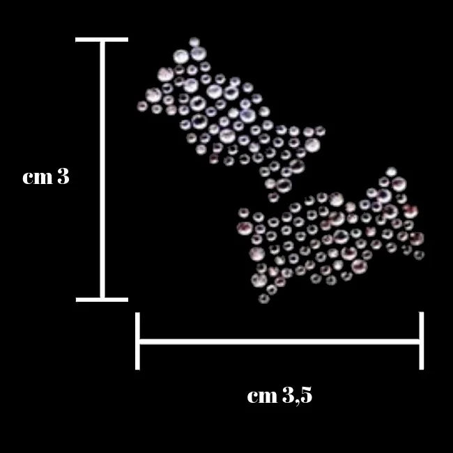 Iron-on application of rhinestones, item SM559