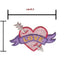 Iron-on fabric application item 7642 6 pieces