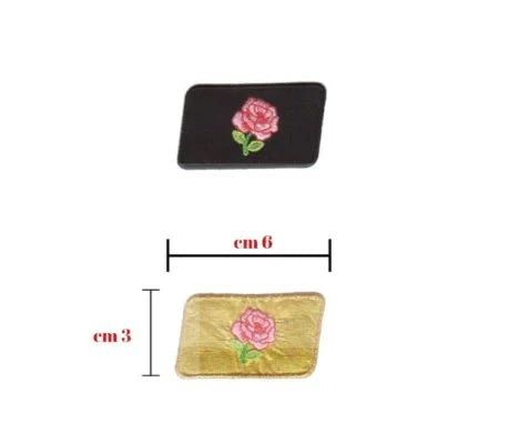 Iron-on fabric application item 7852 5 pieces
