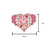 Iron-on fabric application item 8131 3 pieces