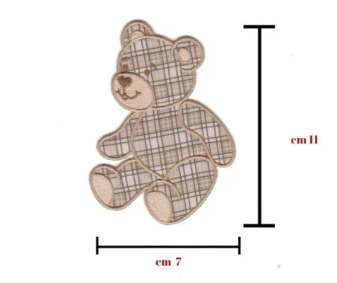Iron-on fabric application item 8191 4 pieces