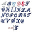 Cotton alphabet letter 2.5 cm iron-on item 56/43 pieces 6