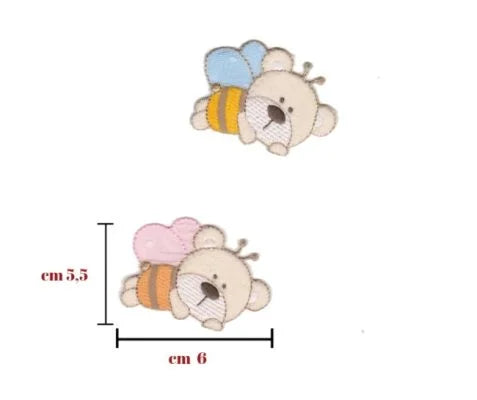 Iron-on fabric application item 8153 3 pieces