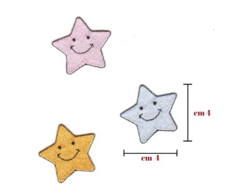 Iron-on fabric application item 9050 6 pieces
