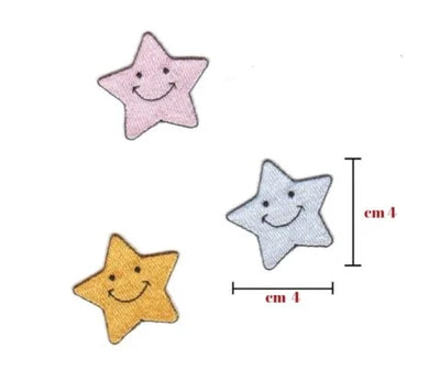 Iron-on fabric application item 9050 6 pieces