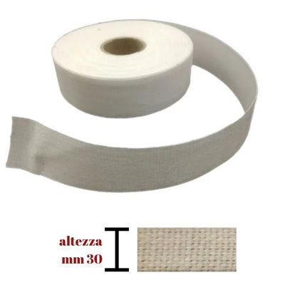 Smooth ribbon 100% cotton h mm 30 article 600/30 meters 20