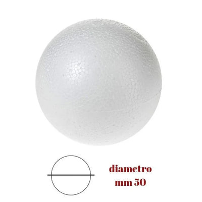 Styrofoam sphere ø mm 50 item 816/50 pieces 40